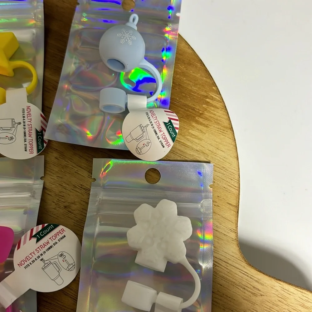 Target Straw Toppers Set of 6